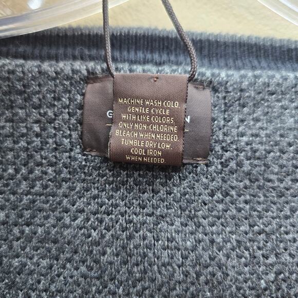 Greg Norman Men's Pullover V Neck Golf Knit Sweater Long Sleeve Gray Size XL - Picture 6 of 6